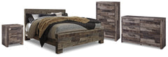 Diamond Furniture - Ashley Furniture - Derekson Queen Panel Storage Bed, Dresser, Chest and Nightstand - Queen Panel Storage Bed, Dresser, Chest and Nightstand - B200B84