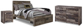 Diamond Furniture - Ashley Furniture - Derekson Full Storage Bed, Dresser and Nightstand - Full Storage Bed, Dresser and Nightstand - B200B85