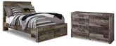 Diamond Furniture - Ashley Furniture - Derekson Full Panel Storage Bed and Dresser - Full Panel Storage Bed and Dresser - B200B78