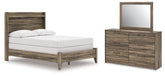 Diamond Furniture - Ashley Furniture - Elbrim Full Panel Bed, Dresser and Mirror - Full Panel Bed, Dresser and Mirror - PCB2005B9
