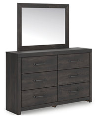 Hollivern Twin Panel Bed, Dresser and Mirror