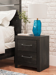 Diamond Furniture - Ashley Furniture - Hollivern Nightstand - Two Drawer Night Stand - PCB2108-92