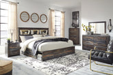 Diamond Furniture - Ashley Furniture - Drystan King Bookcase Storage Bed, Dresser, Mirror, Chest and 2 Nightstands - King Bookcase Storage Bed, Dresser, Mirror, Chest and 2 Nightstands - B211B80