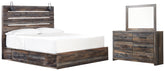 Diamond Furniture - Ashley Furniture - Drystan King Storage Bed, Dresser and Mirror - King Storage Bed, Dresser and Mirror - B211B83