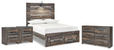 Diamond Furniture - Ashley Furniture - Drystan Full Storage Bed, Dresser and 2 Nightstands - Full Storage Bed, Dresser and 2 Nightstands - B211B92