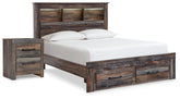 Diamond Furniture - Ashley Furniture - Drystan Full Bookcase Storage Bed and Nightstand - Full Bookcase Storage Bed and Nightstand - B211B122