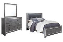 Diamond Furniture - Ashley Furniture - Lodanna Queen Panel Bed, Dresser and Mirror - Queen Panel Bed, Dresser and Mirror - B214B28