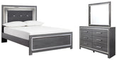 Diamond Furniture - Ashley Furniture - Lodanna Full Panel Bed, Dresser and Mirror - Full Panel Bed, Dresser and Mirror - B214B8