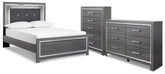 Diamond Furniture - Ashley Furniture - Lodanna Full Panel Bed, Dresser and Chest - Full Panel Bed, Dresser and Chest - B214B52