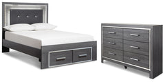 Lodanna Full Panel Storage Bed and Dresser