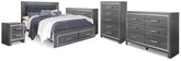 Diamond Furniture - Ashley Furniture - Lodanna King Storage Bed, 2 Dressers, Cheat and Nightstand - King Storage Bed, 2 Dressers, Cheat and Nightstand - B214B50