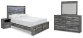 Diamond Furniture - Ashley Furniture - Baystorm Full Storage Bed, Dresser, Mirror and Nightstand - Full Storage Bed, Dresser, Mirror and Nightstand - B221B90
