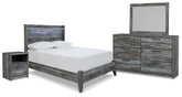 Diamond Furniture - Ashley Furniture - Baystorm Full Panel Bed, Dresser, Mirror and Nightstand - Full Panel Bed, Dresser, Mirror and Nightstand - B221B18