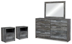 Diamond Furniture - Ashley Furniture - Baystorm Dresser, Mirror and 2 Nightstands - Dresser, Mirror and 2 Nightstands - B221B64