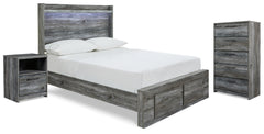 Diamond Furniture - Ashley Furniture - Baystorm Full Storage Bed, Chest and Nightstand - Full Storage Bed, Chest and Nightstand - B221B93