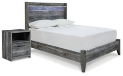 Diamond Furniture - Ashley Furniture - Baystorm Full Panel Bed and Nightstand - Full Panel Bed and Nightstand - B221B76