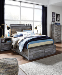Diamond Furniture - Ashley Furniture - Baystorm Full Panel Bed with 4 Storage Drawers - Full Panel Bed with 4 Storage Drawers - B221B25