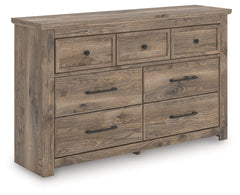 Rusticott Queen Panel Bed, Dresser and Nightstand