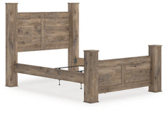Diamond Furniture - Ashley Furniture - Rusticott Queen Poster Bed - Queen Poster Bed - PCB2260B4