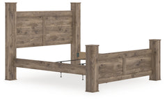 Diamond Furniture - Ashley Furniture - Rusticott King Poster Bed - King Poster Bed - PCB2260B7