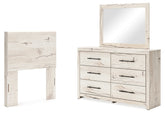 Diamond Furniture - Ashley Furniture - Lawroy Twin Panel Headboard, Dresser and Mirror - Twin Panel Headboard, Dresser and Mirror - B2310B27
