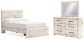 Diamond Furniture - Ashley Furniture - Lawroy Full Panel Storage Bed, Dresser and Mirror - Full Panel Storage Bed, Dresser and Mirror - B2310B22