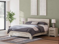 Diamond Furniture - Ashley Furniture - Lawroy King Panel Bed - King Panel Bed / Light Natural - B2310B10