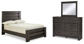 Diamond Furniture - Ashley Furniture - Brinxton Full Panel Bed, Dresser and Mirror - Full Panel Bed, Dresser and Mirror - B249B6