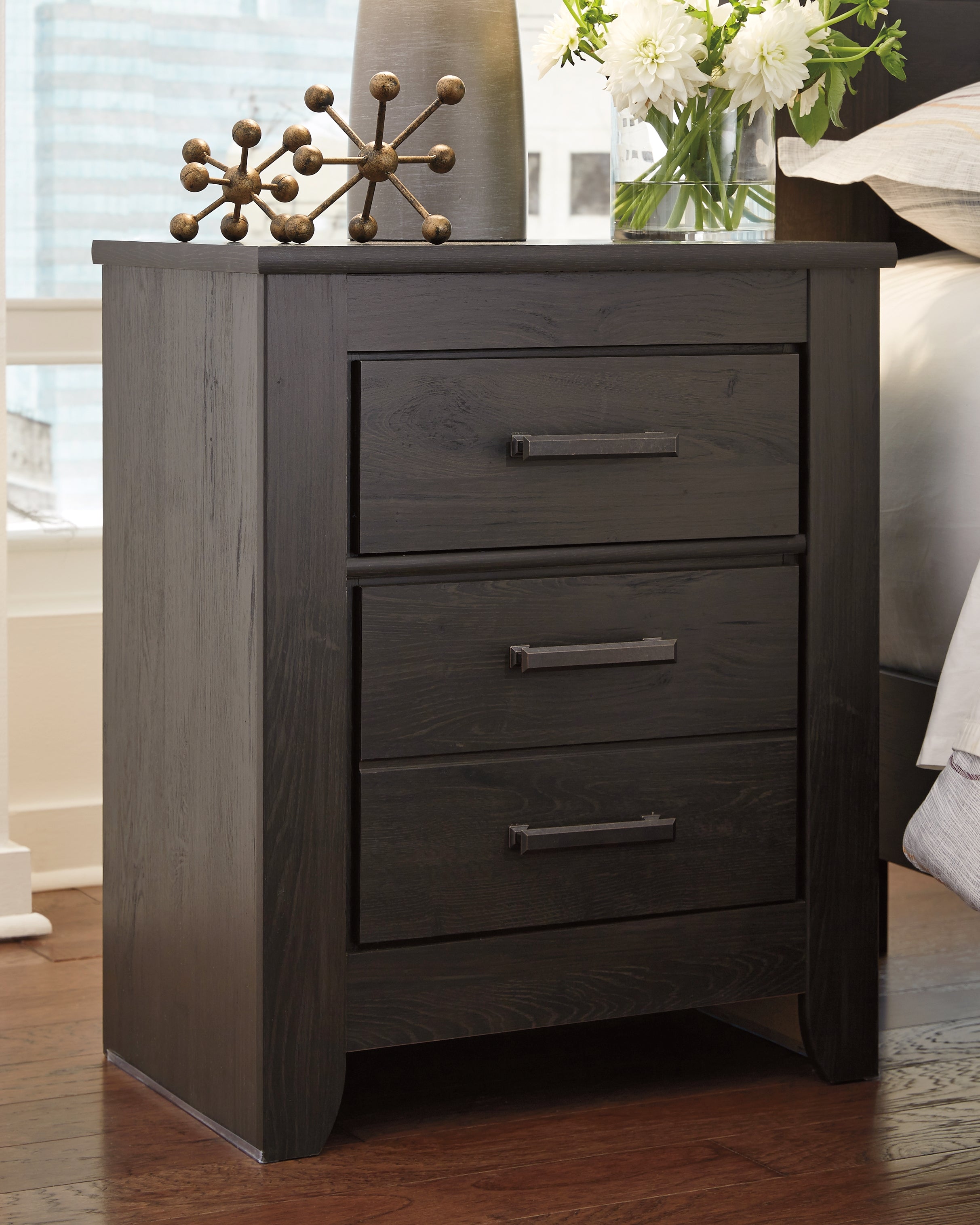 Diamond Furniture - Ashley Furniture - Brinxton Nightstand - Two Drawer Night Stand - B249-92