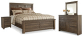 Diamond Furniture - Ashley Furniture - Juararo Queen Panel Bed, Dresser, Mirror and Nightstand - Queen Panel Bed, Dresser, Mirror and Nightstand - B251B23