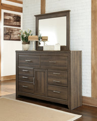 Diamond Furniture - Ashley Furniture - Juararo Dresser and Mirror - Dresser and Mirror - B251B1