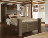 Diamond Furniture - Ashley Furniture - Juararo Queen Poster Bed - Queen Poster Bed - B251B3