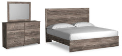 Diamond Furniture - Ashley Furniture - Ralinksi King Panel Bed, Dresser and Mirror - King Panel Bed, Dresser and Mirror - B2587B13