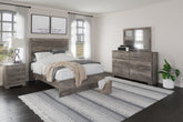 Diamond Furniture - Ashley Furniture - Ralinksi Full Panel Bed, Dresser, Mirror and Nightstand - Full Panel Bed, Dresser, Mirror and Nightstand - B2587B9