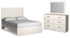 Diamond Furniture - Ashley Furniture - Stelsie Queen Panel Bed, Dresser and Mirror - Queen Panel Bed, Dresser and Mirror - B2588B6