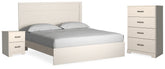Diamond Furniture - Ashley Furniture - Stelsie King Panel Bed, Chest and Nightstand - King Panel Bed, Chest and Nightstand - B2588B9