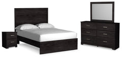 Diamond Furniture - Ashley Furniture - Belachime Full Panel Bed, Dresser, Mirror and Nightstand - Full Panel Bed, Dresser, Mirror and Nightstand - B2589B18