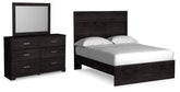 Diamond Furniture - Ashley Furniture - Belachime Full Panel Bed, Dresser and Mirror - Full Panel Bed, Dresser and Mirror - B2589B6