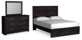 Diamond Furniture - Ashley Furniture - Belachime Queen Panel Bed, Dresser and Mirror - Queen Panel Bed, Dresser and Mirror - B2589B3