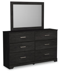 Belachime King Panel Bed, Dresser, Mirror, and Nightstand