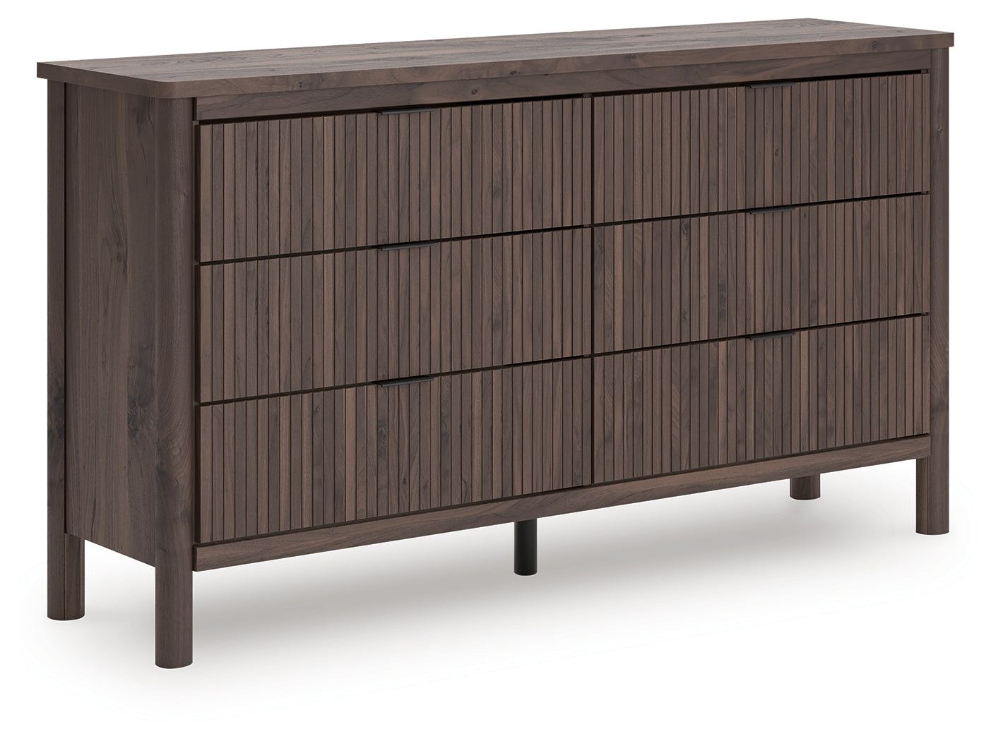 Diamond Furniture - Ashley Furniture - Pamytta Dresser - Six Drawer Dresser / Brown - PCB2614-31