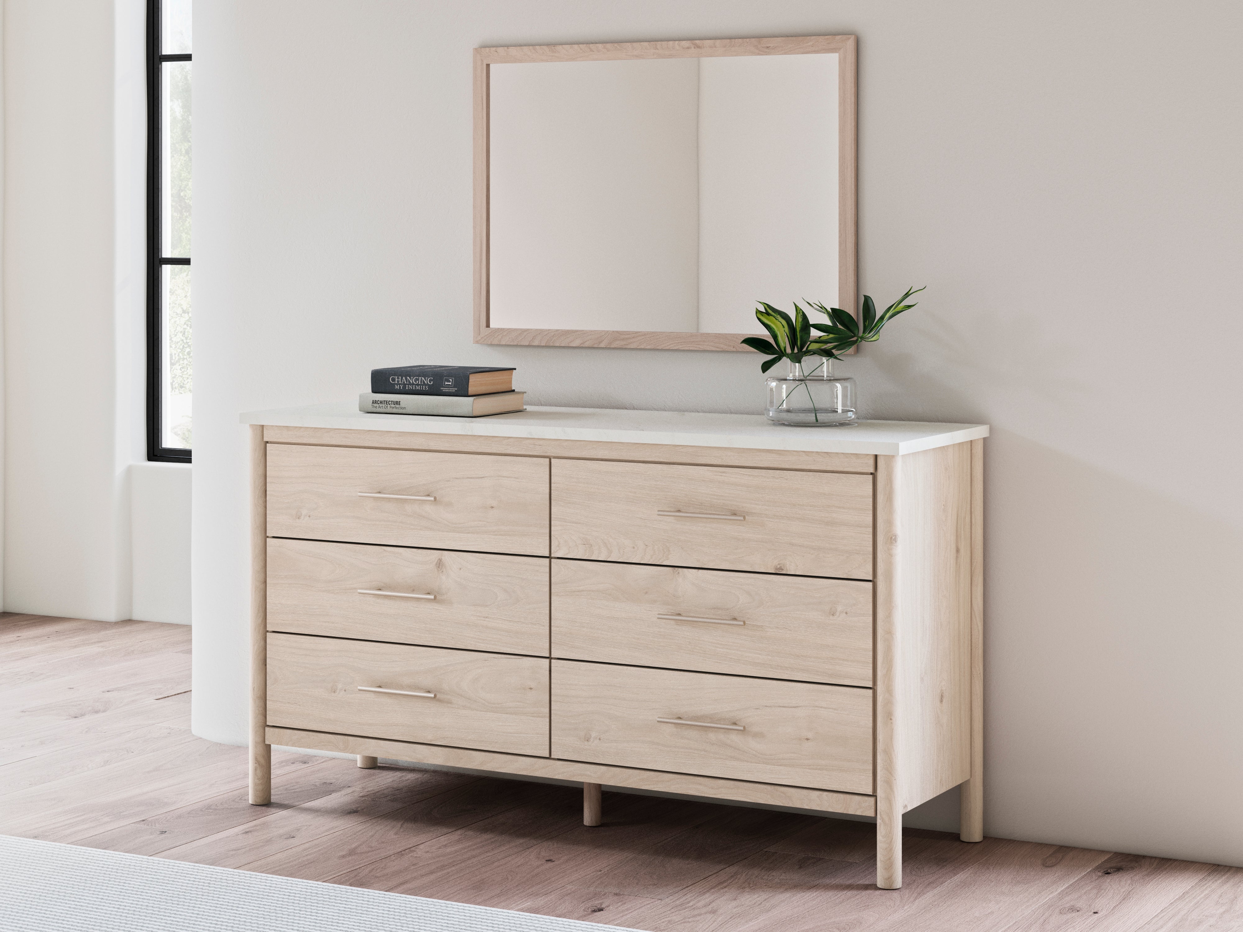Diamond Furniture - Ashley Furniture - Cadmori Dresser and Mirror - Dresser and Mirror - B2615B1