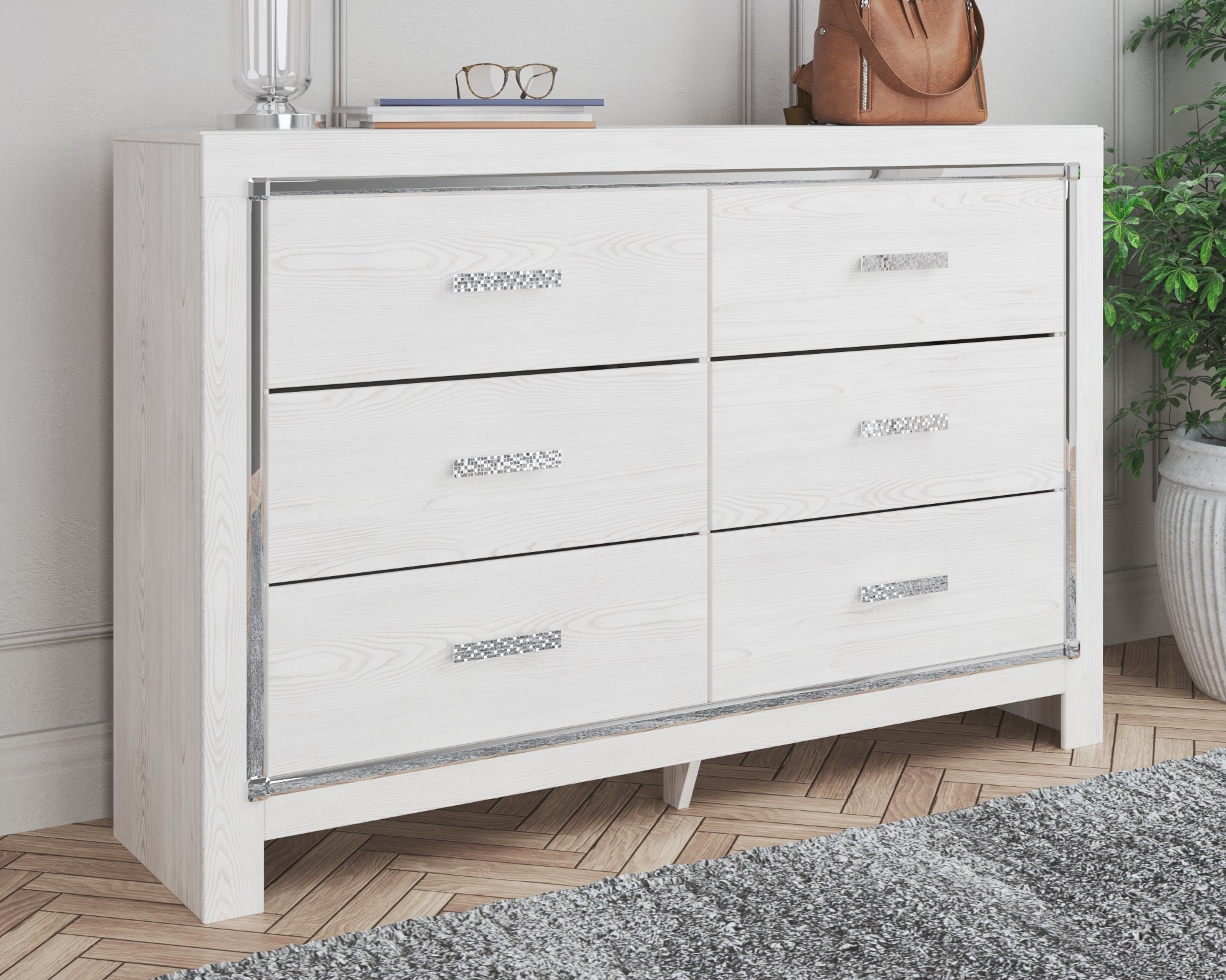 Diamond Furniture - Ashley Furniture - Altyra Dresser - Six Drawer Dresser - B2640-31