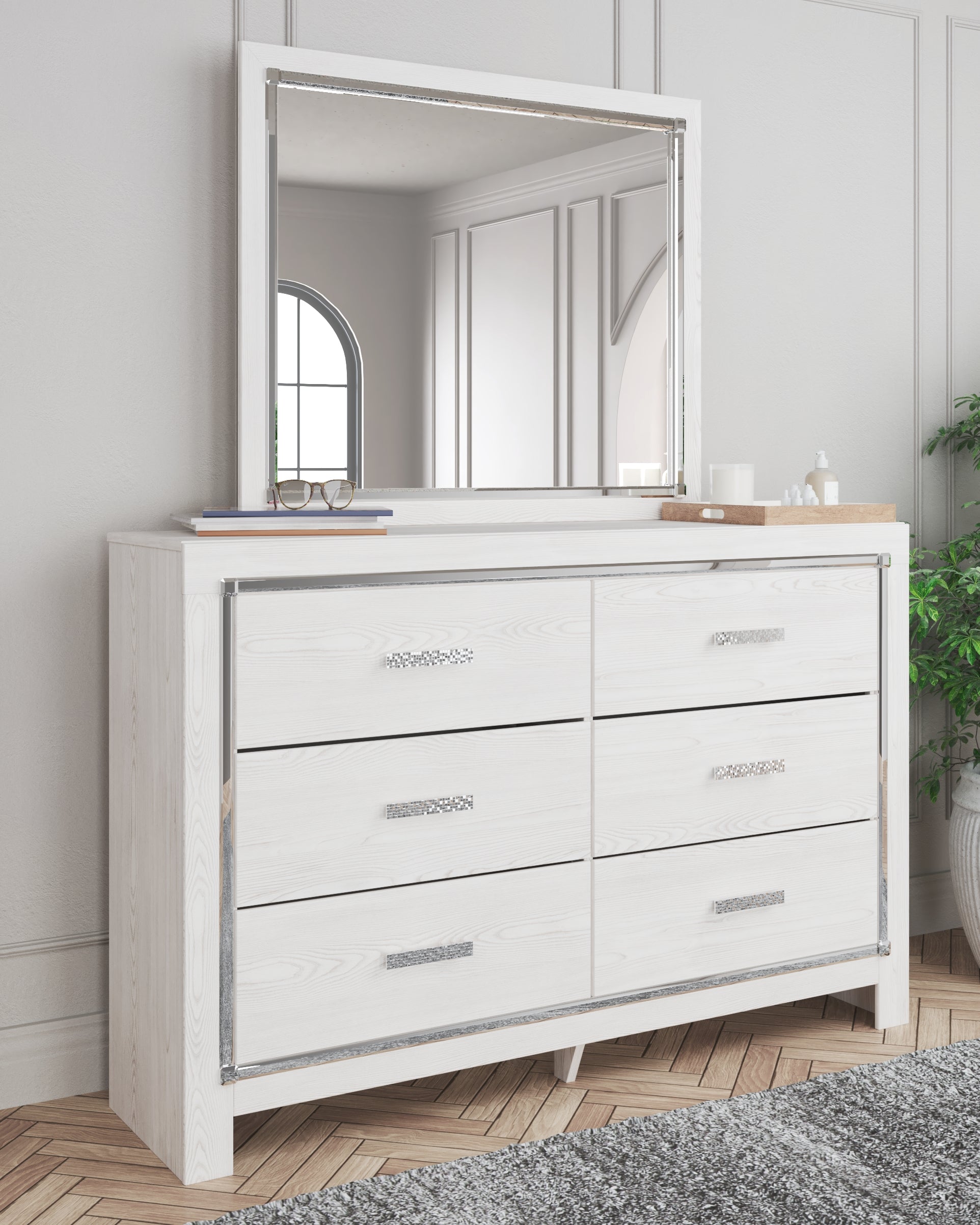 Diamond Furniture - Ashley Furniture - Altyra Dresser and Mirror - Dresser and Mirror - B2640B1