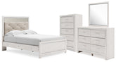 Diamond Furniture - Ashley Furniture - Altyra Full Panel Bed, Dresser, Mirror and Chest - Full Panel Bed, Dresser, Mirror and Chest - B2640B71