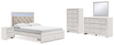 Diamond Furniture - Ashley Furniture - Altyra Queen Storage Bed, Dresser, Mirror, Chest and Nightstand - Queen Storage Bed, Dresser, Mirror, Chest and Nightstand - B2640B42