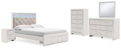 Diamond Furniture - Ashley Furniture - Altyra Queen Storage Bed, Dresser, Mirror, Chest and Nightstand - Queen Storage Bed, Dresser, Mirror, Chest and Nightstand - B2640B42