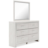 Diamond Furniture - Ashley Furniture - Altyra Queen Upholstered Panel Bed, Dresser, Mirror, Chest and 2 Nightstands - Queen Upholstered Panel Bed, Dresser, Mirror, Chest and 2 Nightstands / White - B2640B36