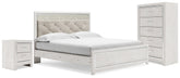 Diamond Furniture - Ashley Furniture - Altyra King Panel Bed, Chest and 2 Nightstands - King Panel Bed, Chest and 2 Nightstands - B2640B61