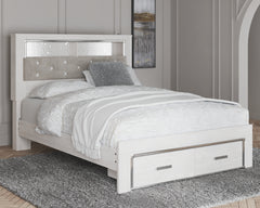 Diamond Furniture - Ashley Furniture - Altyra Queen Upholstered Bookcase Bed with Storage - Queen Upholstered Bookcase Bed with Storage - B2640B19